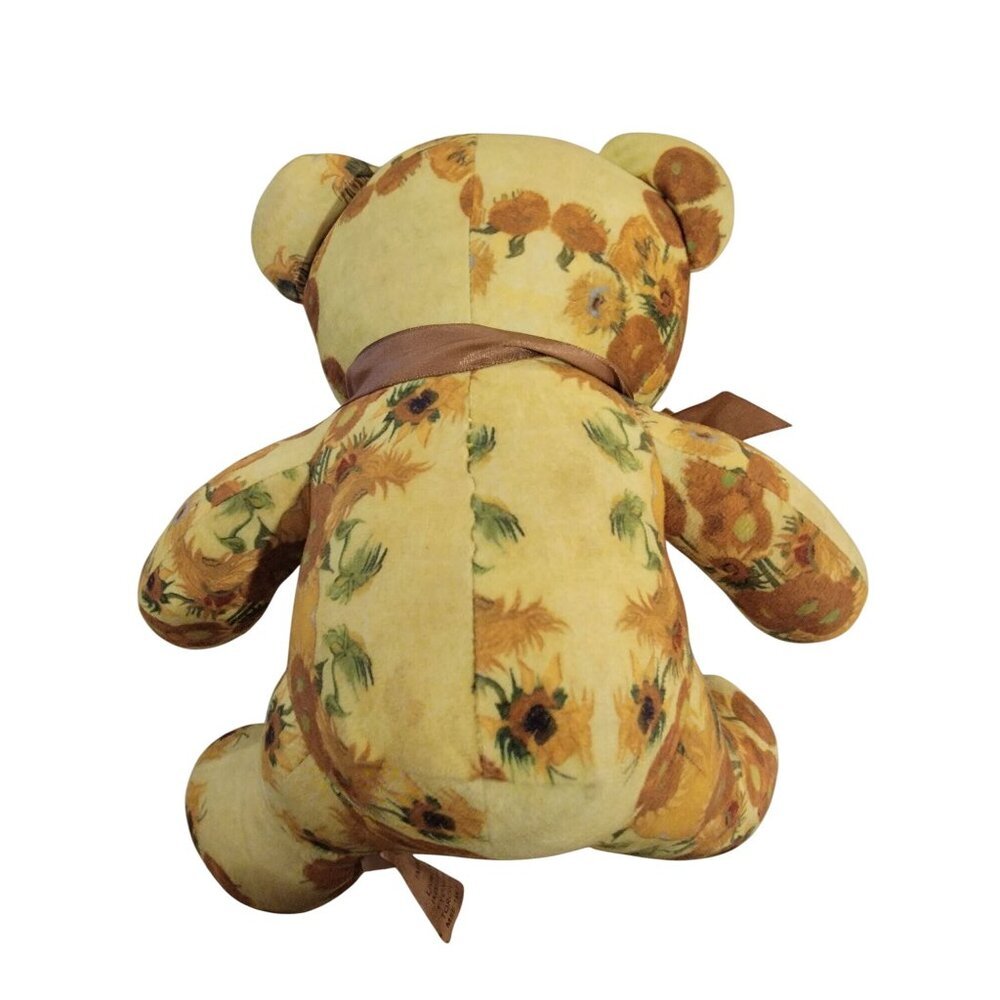 Vtg Van Gogh Exhibit Teddy Bear Sunflower Immersive Experience Green BrownVinta - Picture 3 of 12